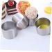 Zerodeko 12 Pcs Mousse Circle Mousse Making Molds Cheese Baking Ring Mold Non-Stick Baking Plate Round Art Baking Pan Round Cake Pan Cake Ring Mold Stainless Steel Household Micro-Wave Oven Silver 6x2pcs 6X6X5CMx2pcs - Buy Online on GoSupps.com