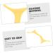 DOITOOL Accessories Brow Makeup Supplies Brow Shaping Template Brow Stencil Brow Template Makeup Tools Make up Auxiliary 17.3x5.9cm Yellow - Buy Online on GoSupps.com