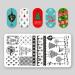6-Piece Nail Art Stamping Plates Set - Christmas Tree Deer Snowflake Designs | Mwoot International Shipping - Buy Online on GoSupps.com
