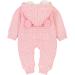 VICROAD Baby Hooded Knitted Romper 18-24 Months Pink - Warm Sweater Jumpsuit for Newborn Boys & Girls - Buy Online on GoSupps.com