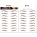 120 Pairs Eyebrow Tattoos Stickers Eyebrow Water Transfers Stickers Hair-Like Waterproof Eyebrow Stickers for Brow Grooming Shaping brown - Buy Online on GoSupps.com