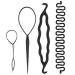Hair Bun Maker Braiding Styling Disk Twist DIY Tools Accessories 4/9Pcs (4Pcs with Braider)