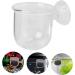 POPETPOP 1pc Red Worm Feeder Glass Terrarium Terrariums Fish Tank Dish Tray Fish Food Feeder Crawl Lipstick 6X4.5CM White - Buy Online on GoSupps.com