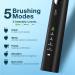 Electric Toothbrush for Adults with 6 Brush Heads | IPX8 Waterproof, 3 Intensity 5 Modes, 2-Minute Smart Timer | Sonic Toothbrush for 90 Days | Includes Travel Case - Buy Online on GoSupps.com
