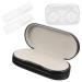 Milists 1 set of double-layer glasses case lensui glasses case set multi-glasses case hard glasses case glasses container glasses holder Flocked cloth slim white lens travel