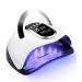 FAOKZE 220W nail dryer lamp UV lamp for acrylic nails 60 LED lamp for nails UV lamp for shellac nails digital display screen 10/30/60/99S Timer suitable for all gel nail polish (white)