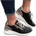 Buy XTZ YGLD Women's Summer Sandals - Breathable Casual Mesh Flat Wedge Shoes in Black (UK Size 6.5) - Fashion-Forward Comfort for Every Occasion - Buy Online on GoSupps.com
