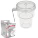 Dr. Bone's Therapeutics 200ml Kennedy Cup Spillproof Adult Sippy Cup with Handle & Secure Lid No Spill Cups for Hot & Cold Liquids Lying Down Daily Living Glasses for Disabled Elderly Sippy Cup