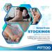 FITTOO Plus Size Compression Socks 20-30mmHg for Men & Women - Relief for Shin Splints Varicose Veins & Calf Pain - Open Toe Wheat 3X-Large - Buy Online on GoSupps.com