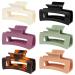 FANTESI 6 Pcs Big Claw Clips Large Non slip Hair Clip Matte Jaw Clips for Women and Girls