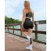 OQQ Women's High Waist 3 Piece Workout Shorts Set | Butt Lifting & Tummy Control | Ruched Booty Yoga Pants | Black Grey Avocado Green - Large - Buy Online on GoSupps.com