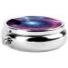 Galaxy Pattern Mini Round Pill Box - 3 Compartment Portable Organizer for Travel & Home Use - Buy Online on GoSupps.com