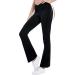 Jinhiteam Girls' Black Leggings with Pockets | High Waist Tummy Control Yoga Pants | Size 11-12 Years - Buy Online on GoSupps.com