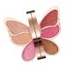 FashionCha 6 Colors Butterfly Eyeshadow Eye Makeup Eye Shadows for Mother Wife Shiny Makeup Highly Pigmented Pressed Red Rose