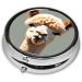 Alpaca Avatar Round Pill Box - 3 Compartment Travel Organizer | Portable & Ideal for Traveling - Buy Online on GoSupps.com