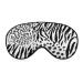 Animal Tiger Leopard Skin Prints Sleep Mask for Women Adjustable Sleeping Eye Shades Cover with Elastic Strap