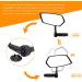 Arkham Bike Mirror - HD Real Glass Extra Large Left Handlebar (15-20mm) for E-Bikes - Premium Square Bicycle Back Mirror - Buy Online on GoSupps.com