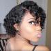 Short Curly Brazilian Human Hair Wig - Lace Front Wavy Glueless Wig for Black Women - Buy Online on GoSupps.com