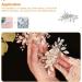 Rose Pink Pearl Hairpin Wedding Hairpin Bridal Hair Clips Accessories Everyday Headwear Thin Women Floral Hairpin For Wedding Bride Bridesmaid Party - Buy Online on GoSupps.com