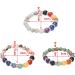 Relaxing Chakra Bracelet - Elastic Pearl Bracelet for Stress Relief & Healing | Versatile Meditation Party & Well-being Accessory (Gray) - Buy Online on GoSupps.com