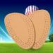 Healifty Leather Half Soles Inserts for Shoe Fit - Forefoot Cushion Pads (Yellow) for Big Size to Half Size Adjustment - Buy Online on GoSupps.com