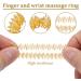 Menyiyds 12 PCs Finger Hand Joint Massager Set - Shiatsu Rings & Wrist Massage Bracelets for Better Blood Circulation & Stress Relief - Buy Online on GoSupps.com
