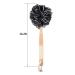 JulaJuyo Loofah Back Scrubber | Long Handle Bath Body Brush | Exfoliating Shower Luffa Brush for Men and Women | Soft Nylon Mesh Sponge on a Stick | 1 Pack Black - Buy Online on GoSupps.com