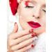 Kalolary 12 Sheet Christmas Nail Art Stickers | 3D Self-Adhesive Full Wrap Nail Ticker & Nail File for DIY Holiday Decorations | Perfect for Christmas Party Red Decor - Buy Online on GoSupps.com