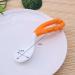 EROSPA Baby Porridge Spoon Set - Curved Handle Learning Spoon for Babies - 2 Pieces Green/Orange - Ideal for Baby Eating Skills - Buy Online on GoSupps.com