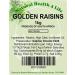Natural Health 4 Life Golden Raisins 1kg - Buy Online on GoSupps.com