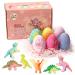 Queta bombs dinosaur-egg bathing ball for children without additives natural vegetable ingredients foam bath swimming pool with natural essential oils (pink box) (pink box)
