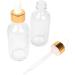 Magic Season Boston Round Glass Bottles(Transparent / 30 ml with Gold Caps / 2 Pcs) - Buy Online on GoSupps.com
