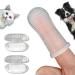 Pawsonly finger toothbrush dog cat |Set of 2 |Storage box |Silicone |Dental care |Tooth cleaning |Toothbrush for dog cats little ones |Dog toothbrush |Dog toothbrush (white)