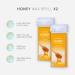 Wax-n Roll Kit d pilation Honey | Chauffe-cire Roll-On avec 2x cartouches Honey 50 bandes de cire & 6 lingettes de soin (Noir) Qualit salon pour la maison Noir - 2 x Miel 1 unit (Lot de 1) - Buy Online on GoSupps.com