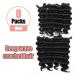 Ocean Wave Synthetic Crochet Hair 10 Inch - 8 Packs Natural Black Deep Twist Crochet Braids Extensions ToyoTree (1B) - Buy Online on GoSupps.com