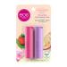 EOS Super Soft Shea Lip Balm Strawberry Peach & Toasted Marshmallow 2 Pack  0.14 oz (4 g) Each