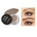 PHOERA Eyebrow Gel Eyebrow Brow Pomade Professional Makeup Tinted Eyebrow 24 Hours Long Lasting Lightweight Waterproof Smudge-Proof Transfer-Proof Sweat Resistant Brow Cream(2#Taupe)