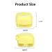 Silicone Bathroom Brush & Massage Shampoo Dispenser - Soft Shower Cleaning Tool for Kids Pets & Adults - Yellow - Buy Online on GoSupps.com