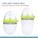 Comotomo Baby Bottle Cap Lid - 3 Pack for 5 Ounce and 8 Ounce Silicone Bottles - Buy Online on GoSupps.com