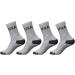 ATB 4 Pairs Men's Athletic USA Cushioned Crew Socks Grey | Premium Cotton | Size 10-13 - Buy Online on GoSupps.com