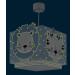 Dalber Jungle Animals Children's Pendant Light | Blue Hanging Lamp for Kids' Rooms - Buy Online on GoSupps.com