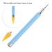 Double-Ended Pointing Drawing Pencil - Sweetness Color Nail Wax-Stone Tool for Easy Nail Art - Blue Marble Manicure Tool - Buy Online on GoSupps.com