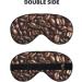 Sleep Mask Eye for Better Sleep - Reusable Soft Blackout Masks for Travel & Gifts | Funny Roasted Coffee Beans - Buy Online on GoSupps.com