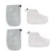 2paires Mitaines De Th rapie La Cire Paraffine Lot Pour Bain De Cire Chaude Gris