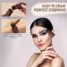 IBCCCNDC One Step Eyebrow Stamp Shaping Kit - Dark Brown Waterproof Eyebrow Makeup with 10 Stencils and Brushes - Buy Online on GoSupps.com