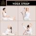 Samadhaan Durable Yoga Strap with Sliding Brass Buckle - Double Thickness Adjustable Belt for Stretching, Pilates & Fitness | Strong & Secure - Buy Online on GoSupps.com