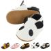 Baby Shoes Soft Leather Baby Shoes Baby Boy Shoes Baby Boys Girls Sneakers First Walking Shoes Non-Slip Rubber Soles Newborn Cartoon Prewalker Sneakers 0-24 Months 12-18 Months White Panda