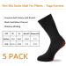 NOVAYARD 5 Pairs Non Slip Socks - Hospital Diabetic Non Skid Socks for Yoga Pilates - Men Women Black Large - Buy Online on GoSupps.com