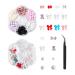 2 Boxes of Nail Art Decorations and 1 Piece of Black Tweezers Nail Jewelry Set DIY Nail Art Bow Nail Decoration Nail Art Accessories
