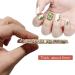 Resin Nail Art Palette with Gold Edge for Nail Tech Supplies - 9.2X10.3CM - Buy Online on GoSupps.com